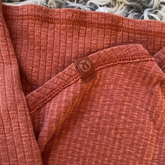 LULULEMON Rustic Clay "Dare to Drape" Long Sleeve Top Size XXS - Picture 13 of 13